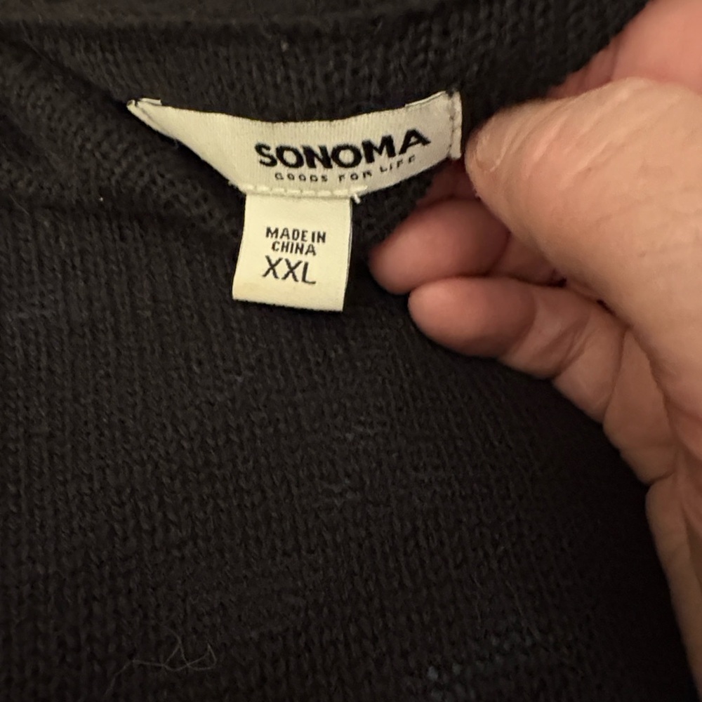 Sonoma black  Knit Sweater XXL